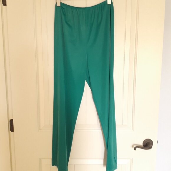 Vintage Vanity Fair Set of 2 Pairs Nylon Pajama Pants Pink Green Size M - Picture 8 of 13